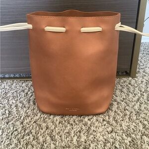 Bath & Body Works faux leather Drawstring Bag